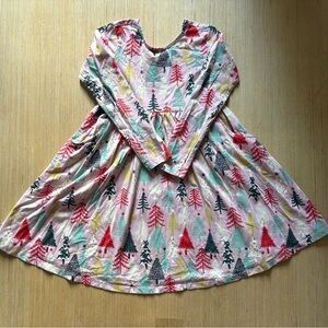 Hanna Anderson Long Sleeve Skater Dress Size 140 Girls Size 10 Holiday Christmas
